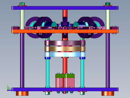 永磁无铁芯发电机左视缩略图