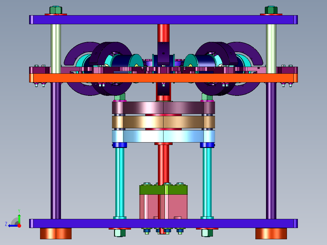 永磁无铁芯发电机右视图