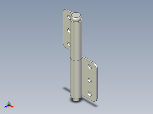 蝶型鉸鏈5570-3D多系列多零件图纸模型
