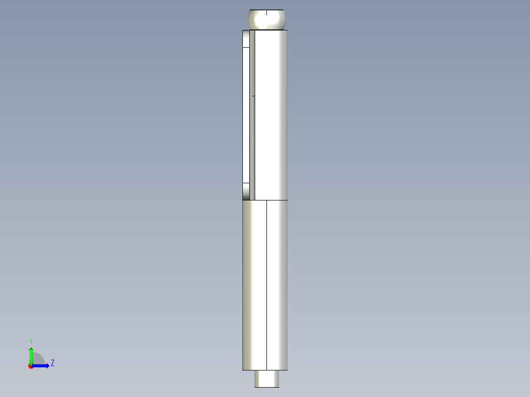 蝶型鉸鏈5570-3D多系列多零件图纸模型左视图