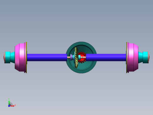 全浮式半轴驱动桥三维SW模型1426529==40