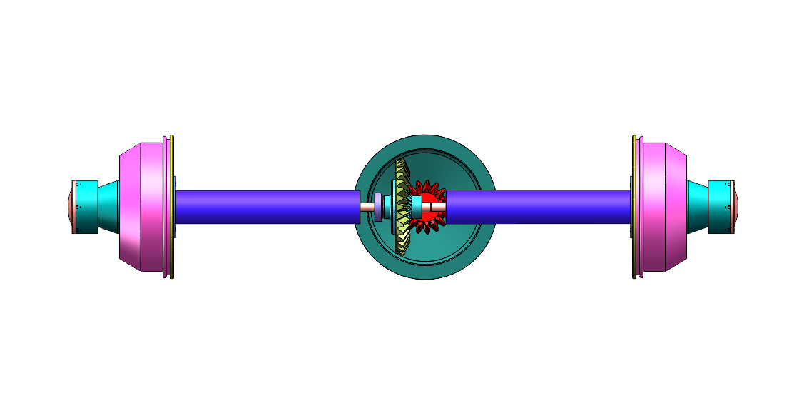 全浮式半轴驱动桥三维SW模型1426529==40