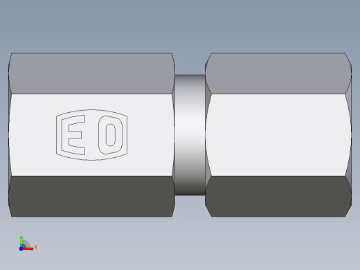 卡套式工业通用硬管接头EO_Swivel_connector_GAI06LM71前视缩略图