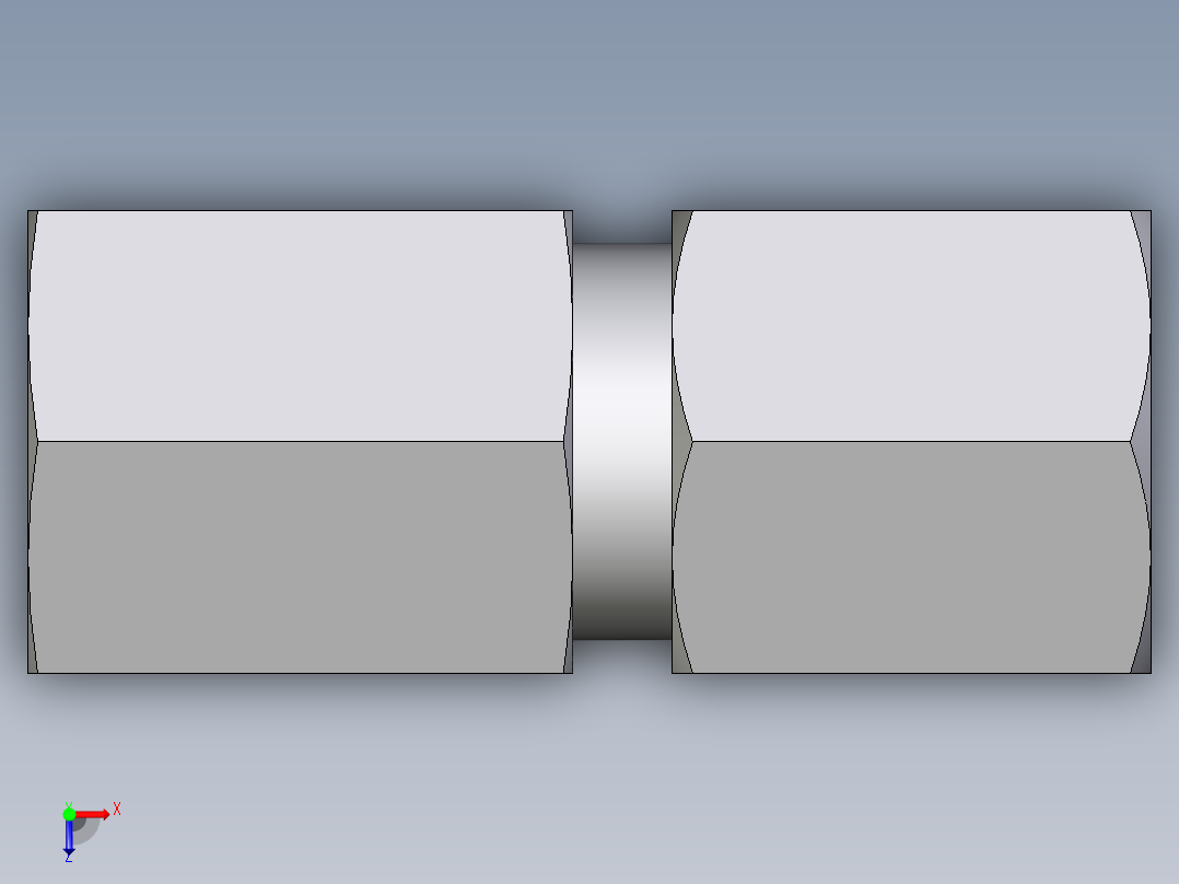 卡套式工业通用硬管接头EO_Swivel_connector_GAI06LM71俯视图