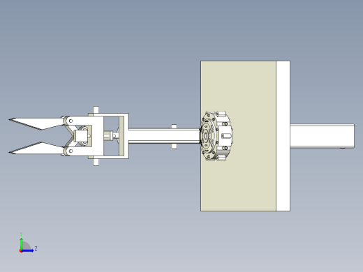 校园垃圾拾捡机器人捡拾机构设计【三维SW】 CAD说明参考资料左视缩略图