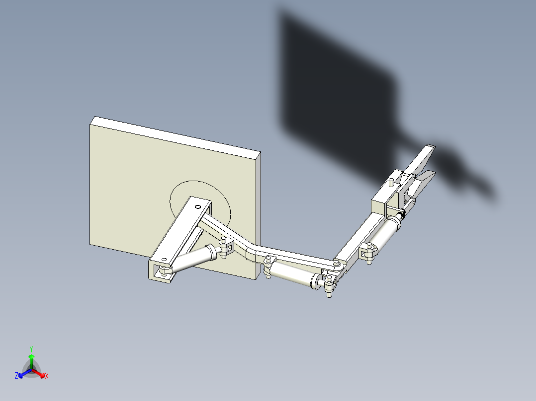 校园垃圾拾捡机器人捡拾机构设计【三维SW】 CAD说明参考资料正等轴测图