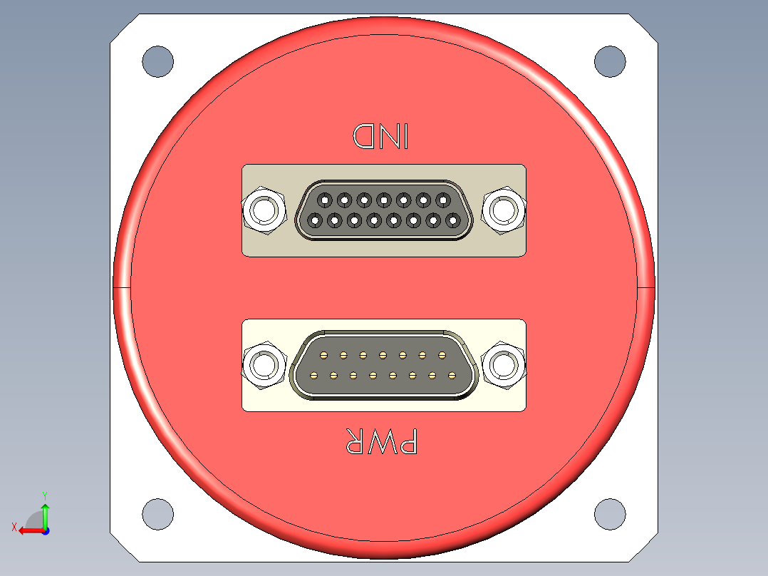 SMA接口25后视图