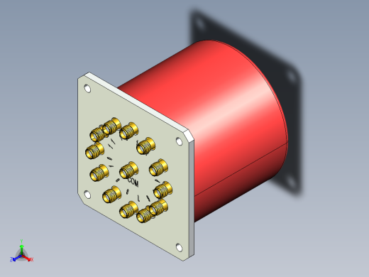 SMA接口25正等轴测缩略图