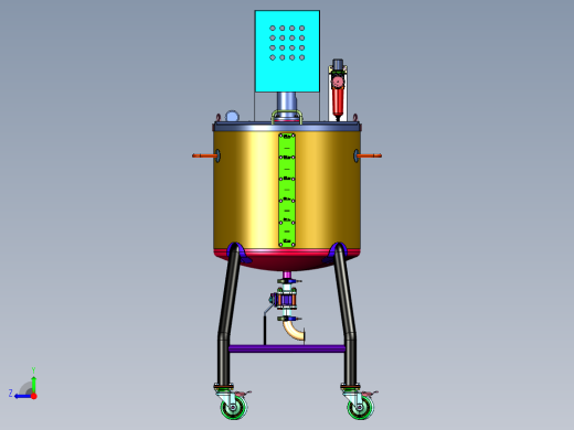 移动离心泵混合搅拌桶右视缩略图