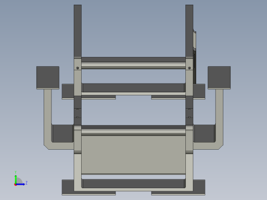 XJD-20016D橡胶护舷挤出机随动供料机的设计左视缩略图