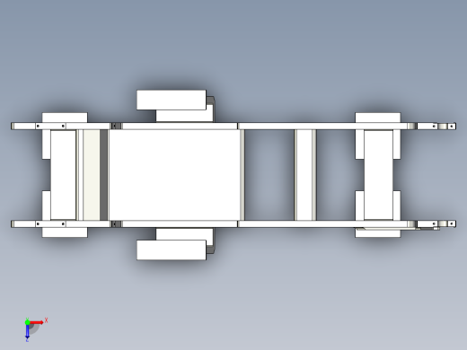 XJD-20016D橡胶护舷挤出机随动供料机的设计俯视缩略图