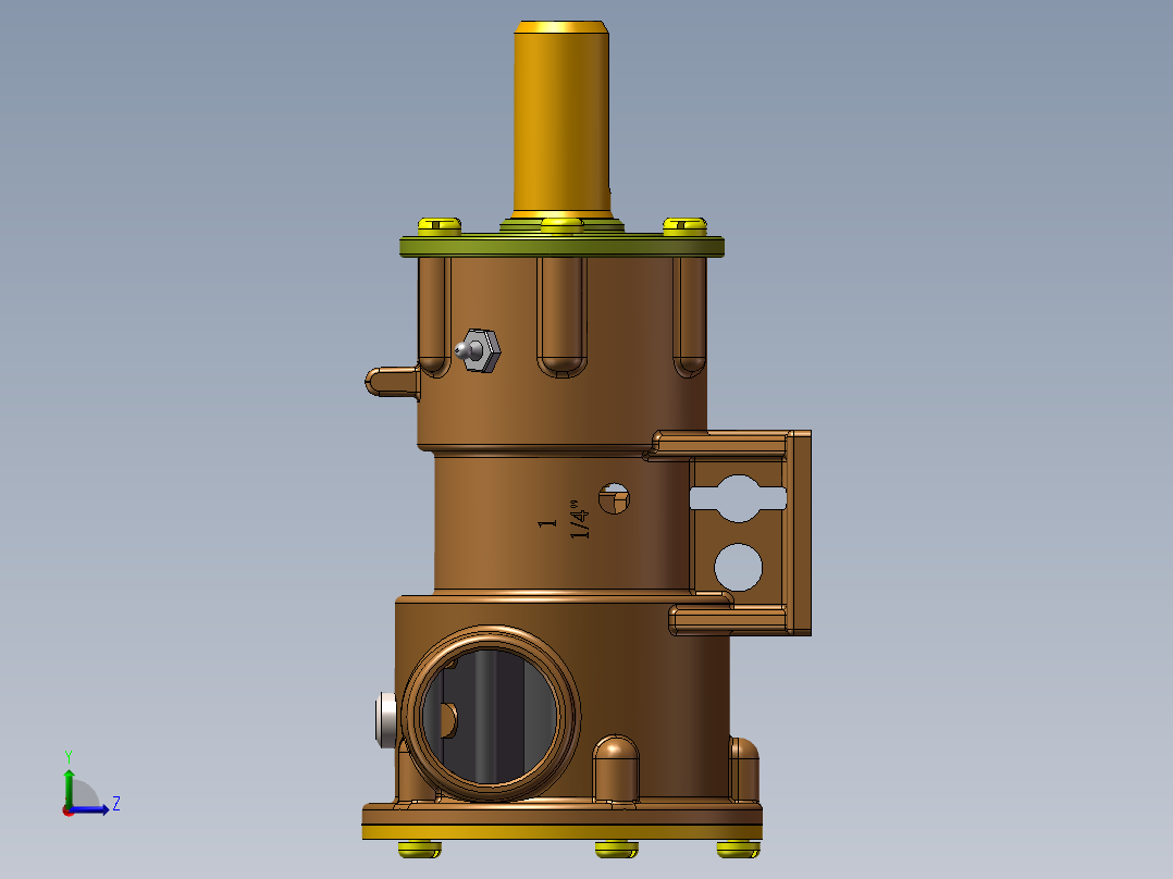 船泵3D模型左视图
