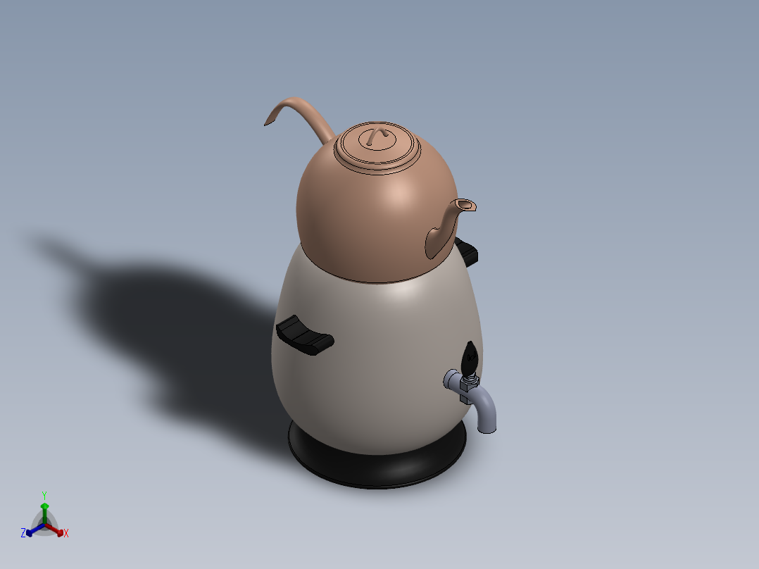 茶壶正等轴测图