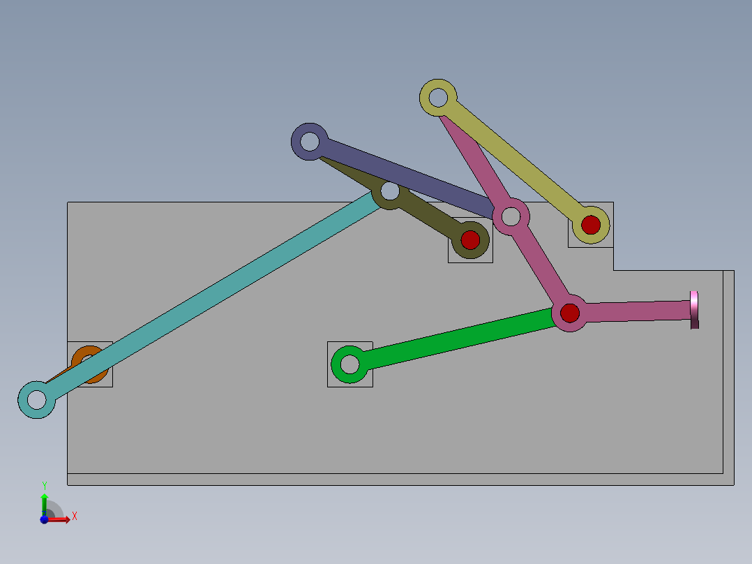 直角压料机构前视图