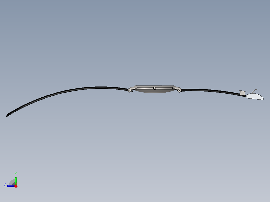 男式腕表右视图