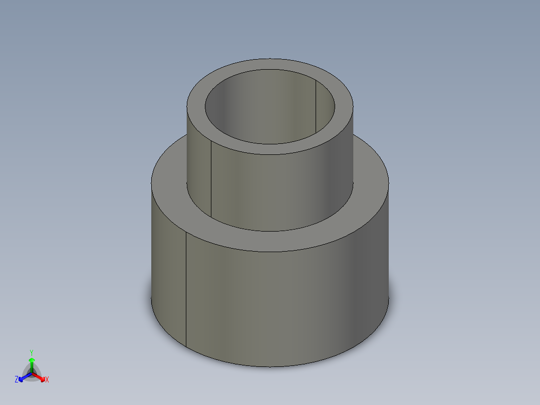 船舶管路系统SeaCor_ReducerCoupling_SxS_37J129250_2in x 1.25in主视图