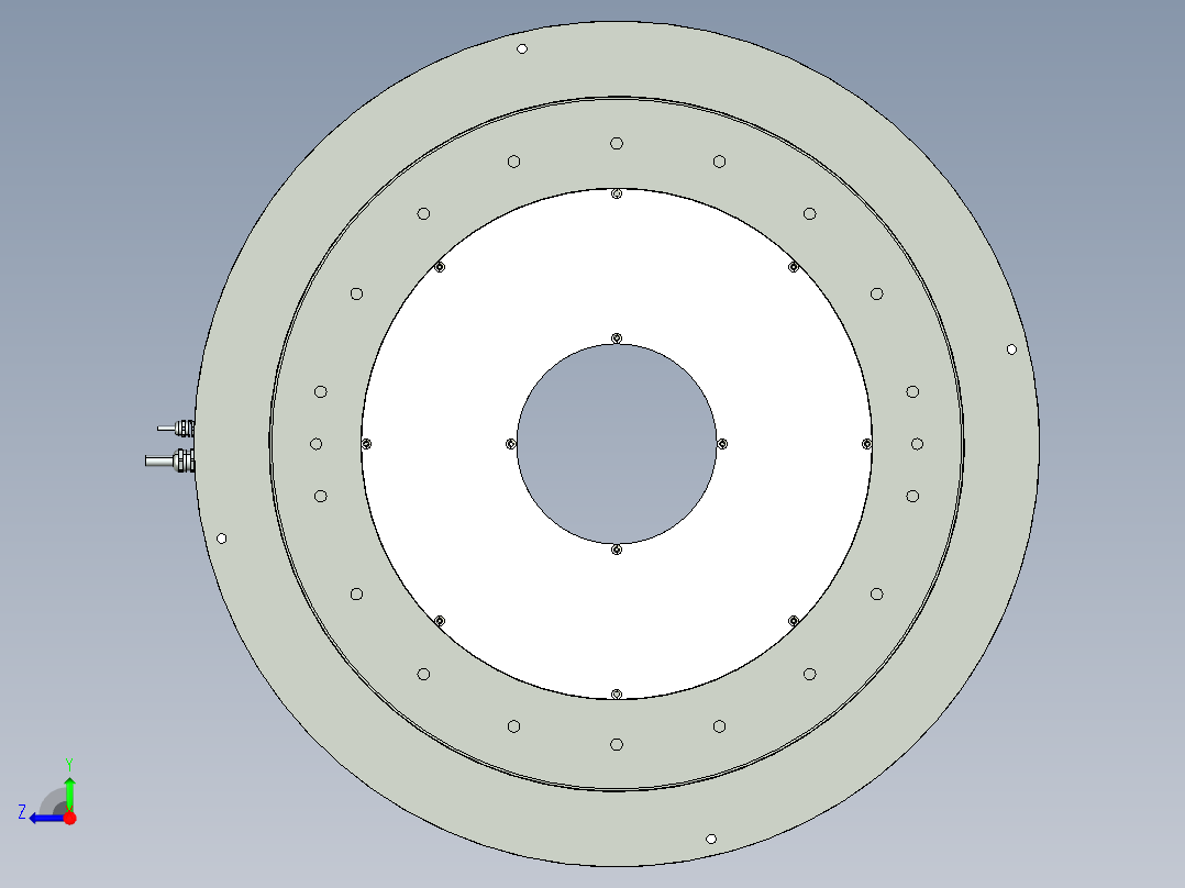 760-5000直驱电机右视图