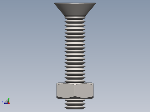 紧固件-M4 Stainless Flathead右视缩略图