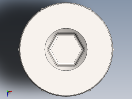 紧固件-M4 Stainless Flathead俯视缩略图