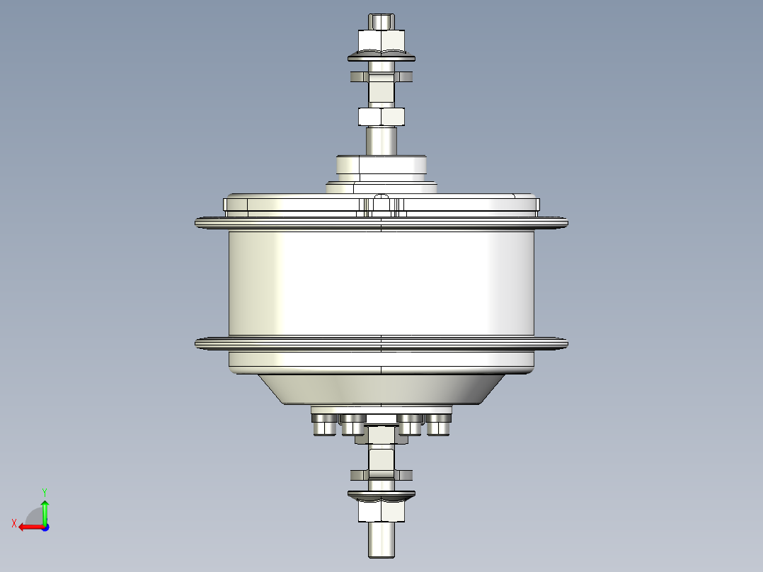 轮毂电机 (1)后视图
