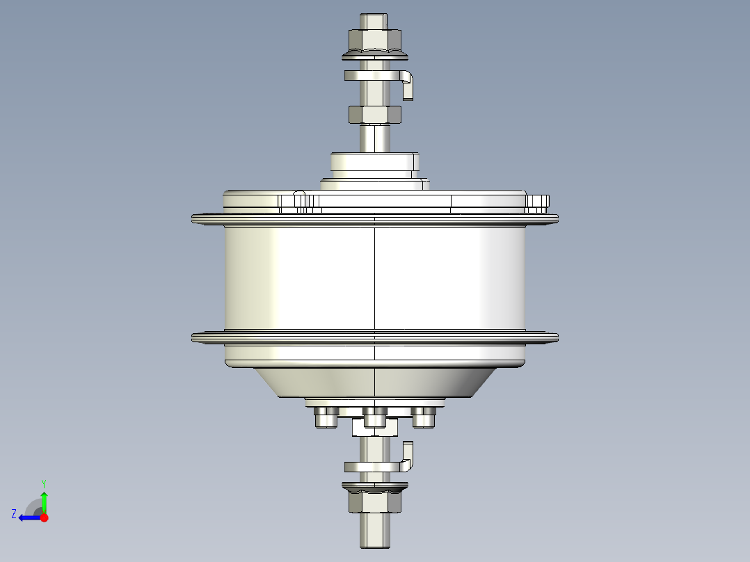 轮毂电机 (1)右视图
