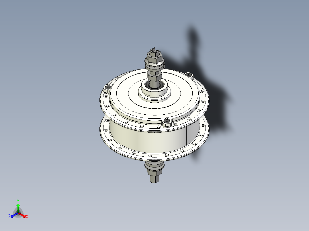 轮毂电机 (1)正等轴测图
