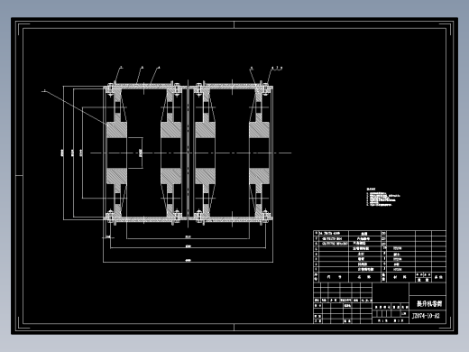 D0696-2JK-3.5单绳双滚筒缠绕式提升机设计CAD+说明书==701040=250