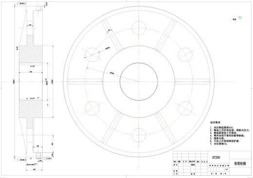 D0696-2JK-3.5单绳双滚筒缠绕式提升机设计CAD+说明书缩略图