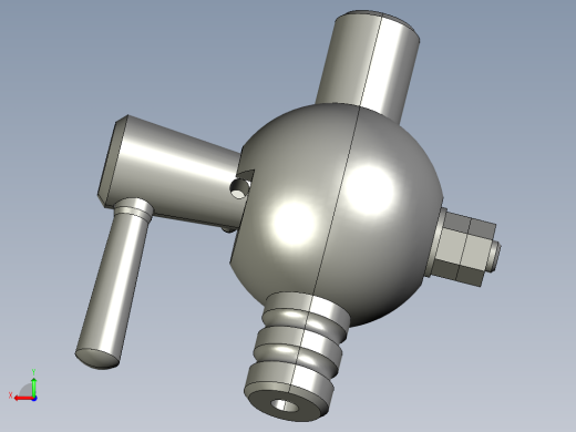 阀体三维Creo3.0 KP005后视缩略图