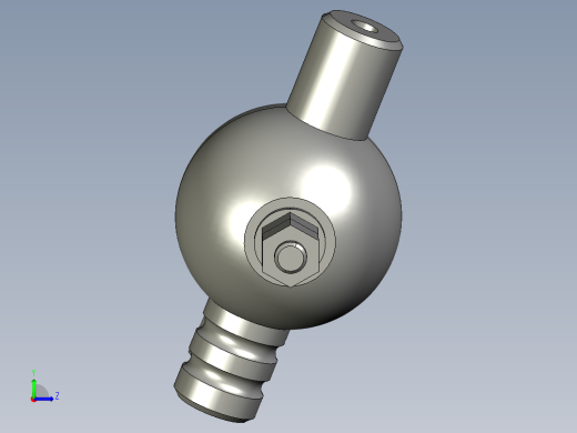 阀体三维Creo3.0 KP005左视缩略图