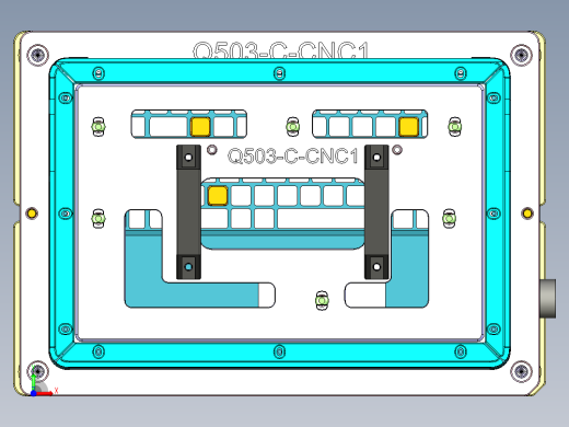 Q503-C笔记本CNC工装夹具三维模型-CNC1-0522前视缩略图