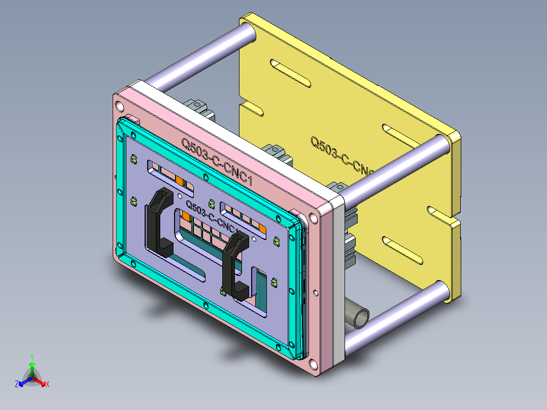 Q503-C笔记本CNC工装夹具三维模型-CNC1-0522正等轴测图