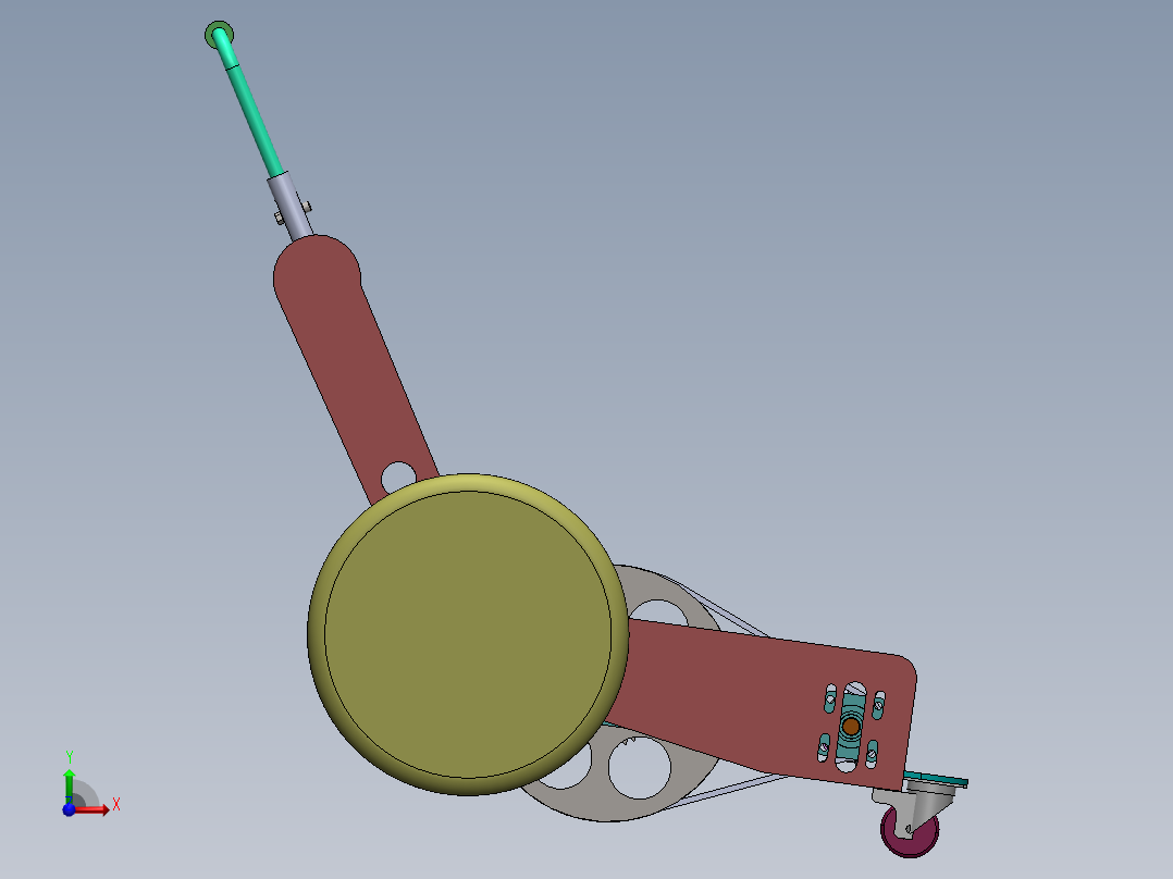 环保型剪草机（sw12可编辑+cad+说明书）前视图