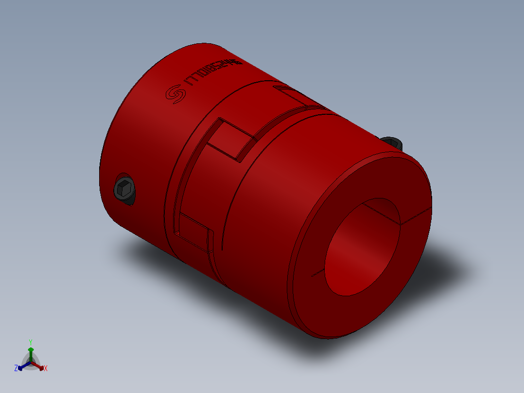 梅花联轴器 LYCA系列 20款正等轴测图