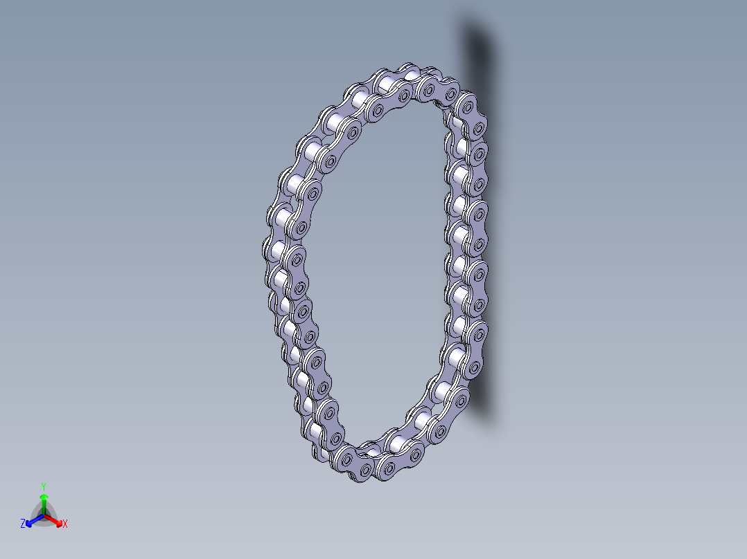 链夹=链条链轮正等轴测图