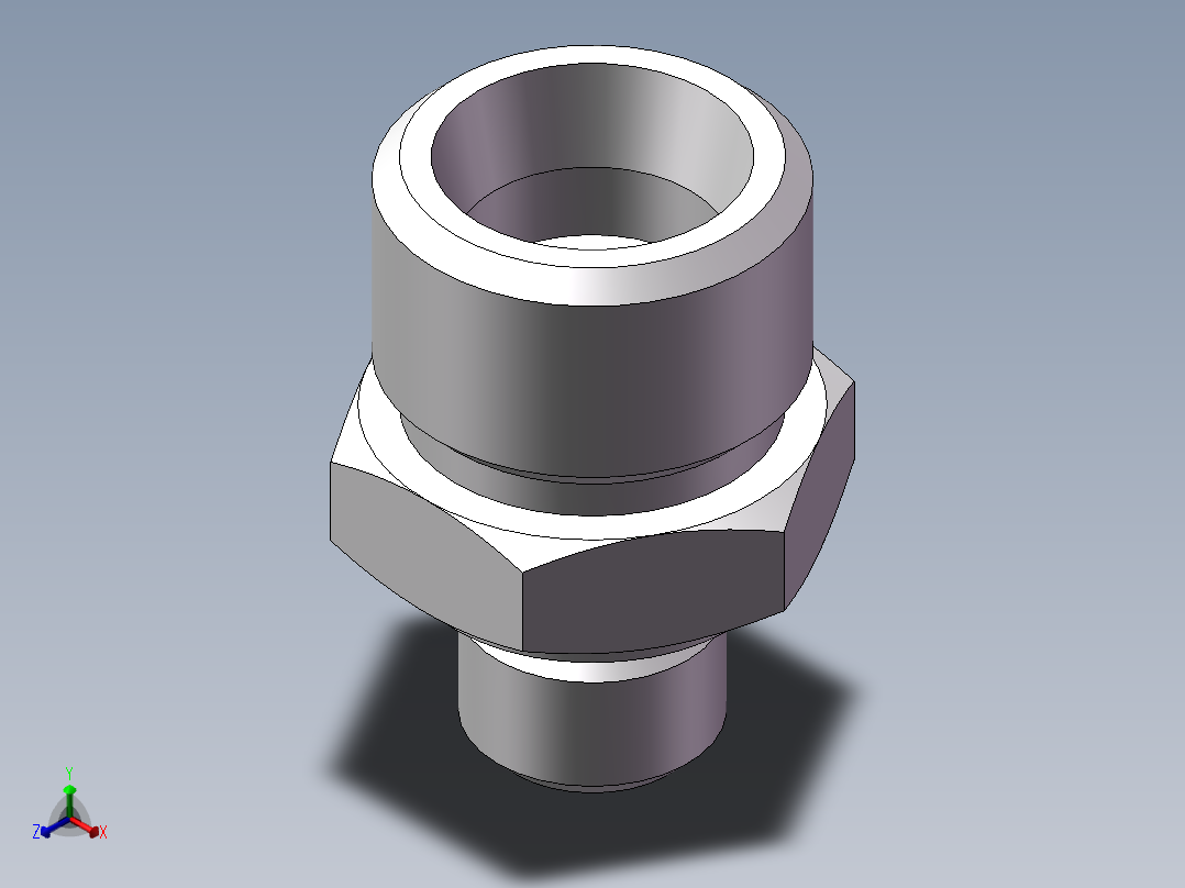 英制管螺纹ED密封、1CB-16-02WD非标主视图