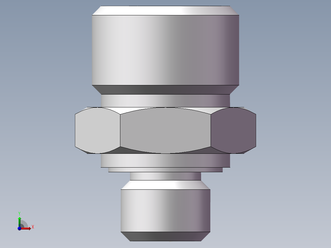英制管螺纹ED密封、1CB-16-02WD非标前视图