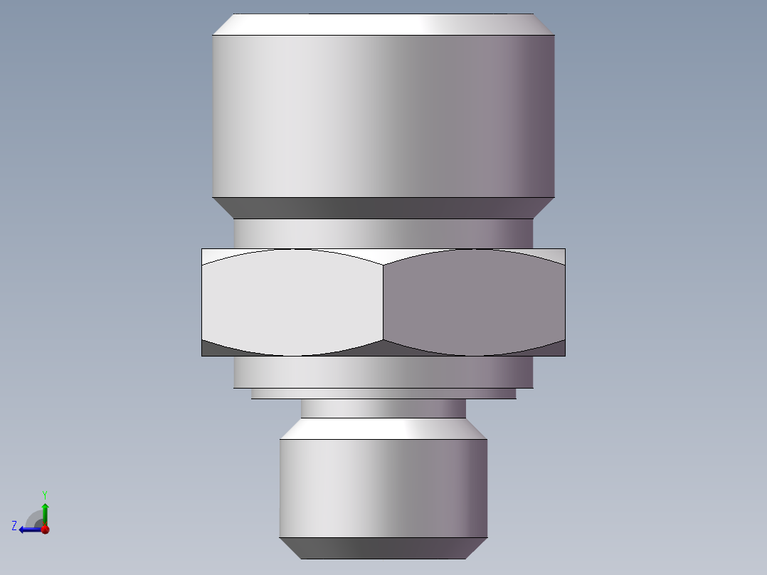 英制管螺纹ED密封、1CB-16-02WD非标右视图