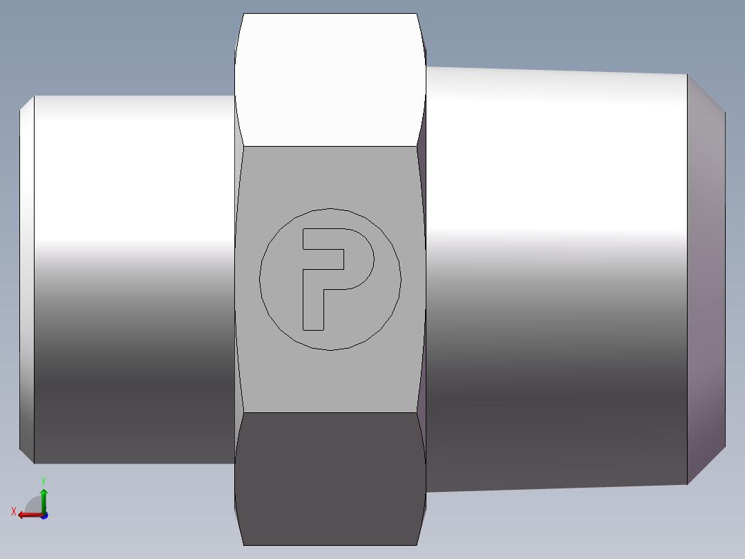 美制锥螺纹、1DN-24-12后视图