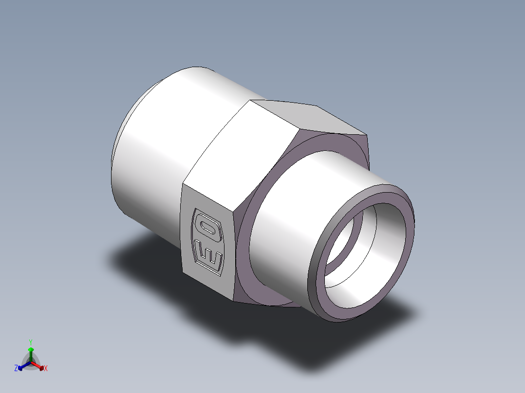 美制锥螺纹、1DN-24-12正等轴测图