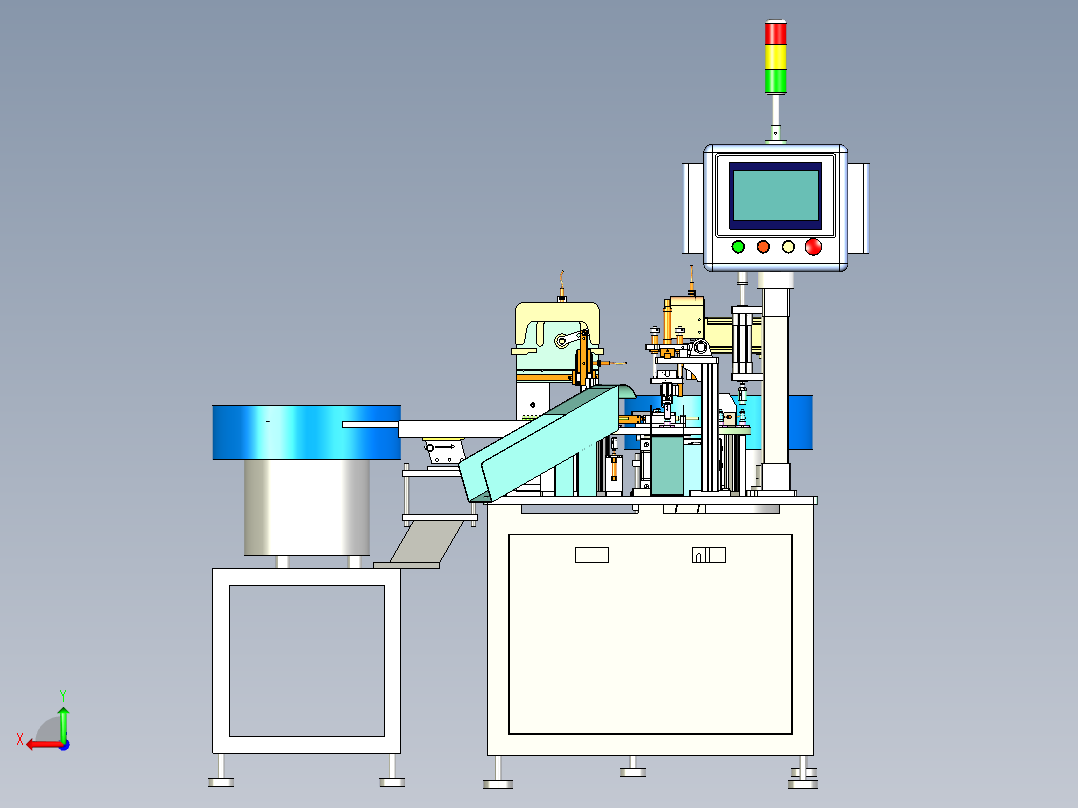 活塞组装机后视图