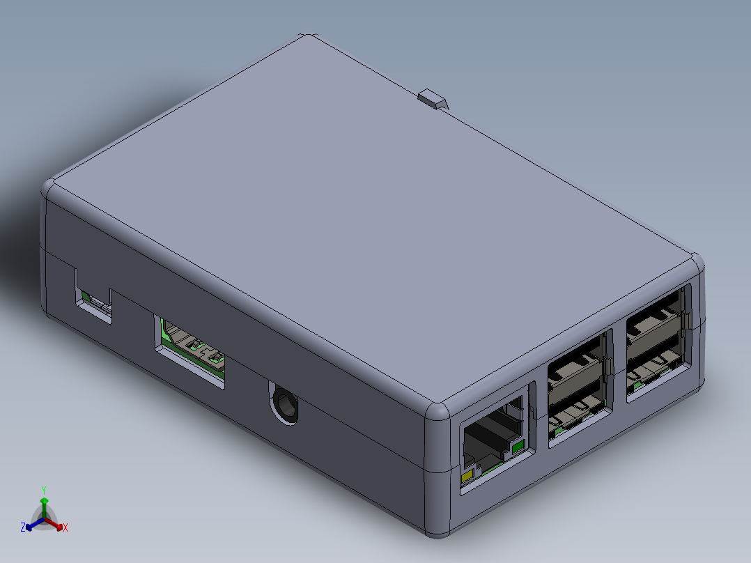 树莓派(17)正等轴测图