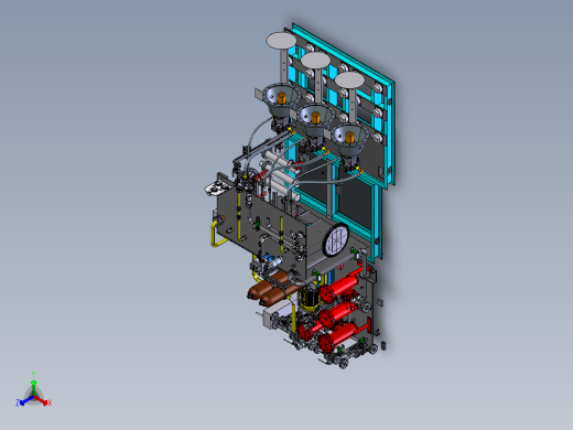 平整机高压站 STP正等轴测缩略图