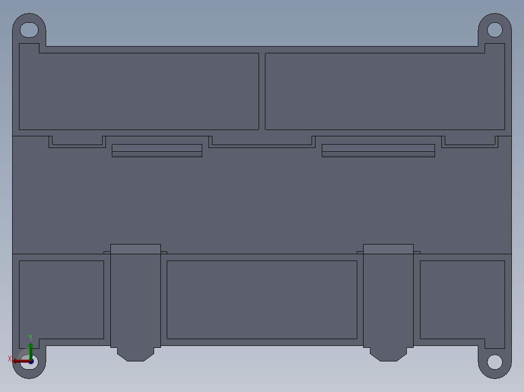 PLC可编程控制器CP1H_X40DT_D后视图