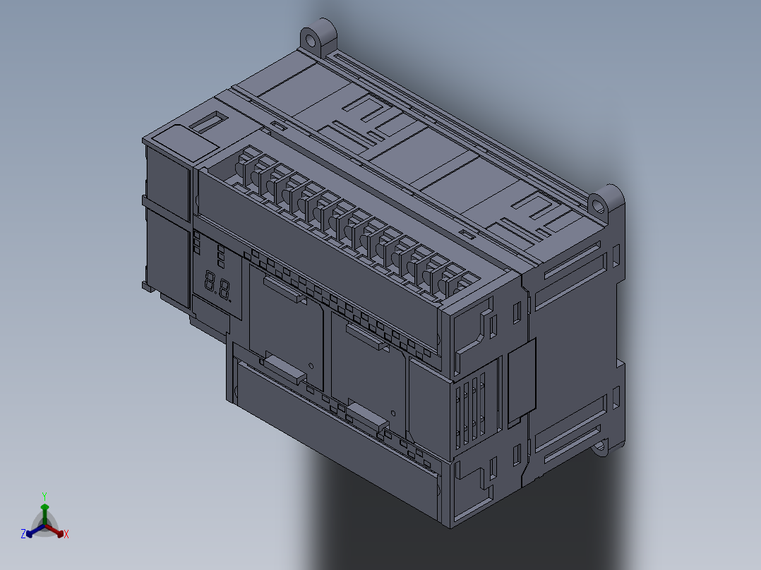 PLC可编程控制器CP1H_X40DT_D正等轴测图