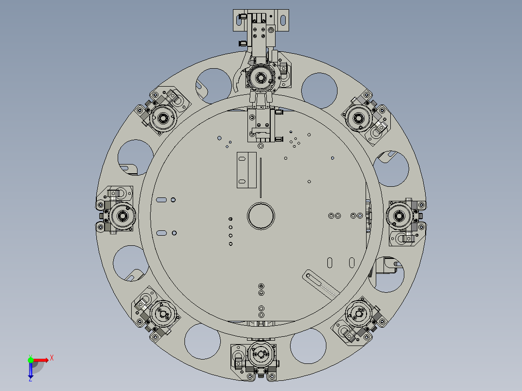 LJ-CJ-300转盘组俯视图