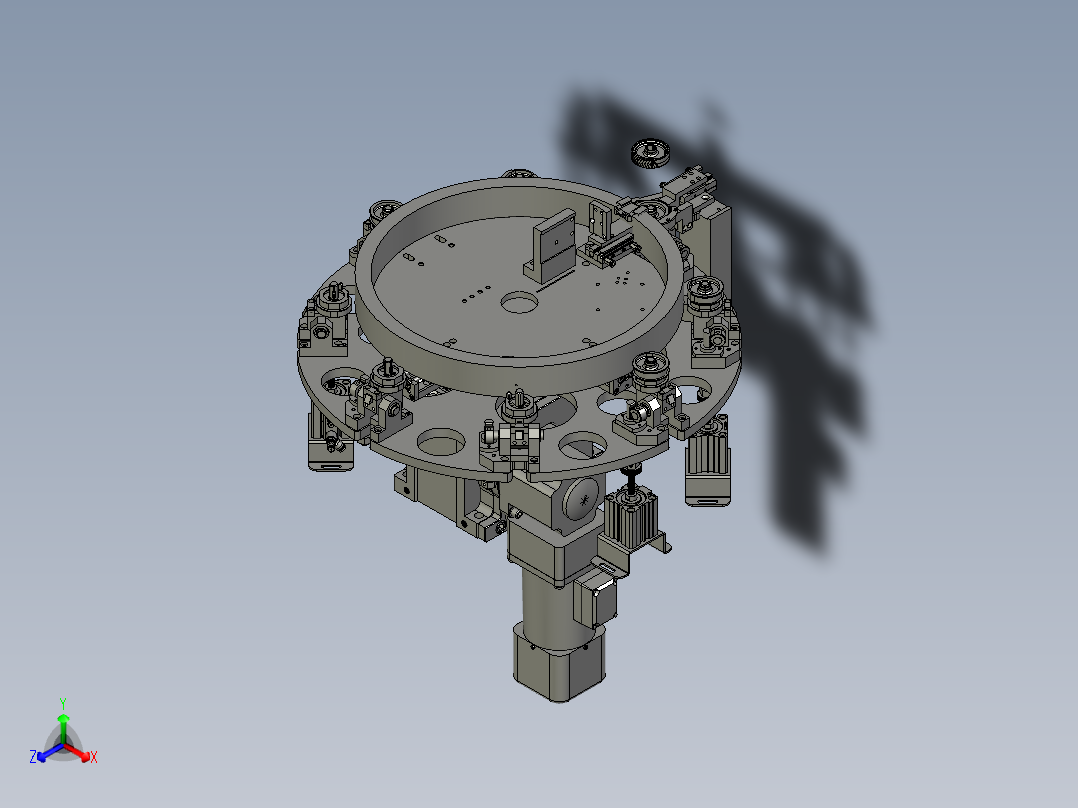 LJ-CJ-300转盘组正等轴测图