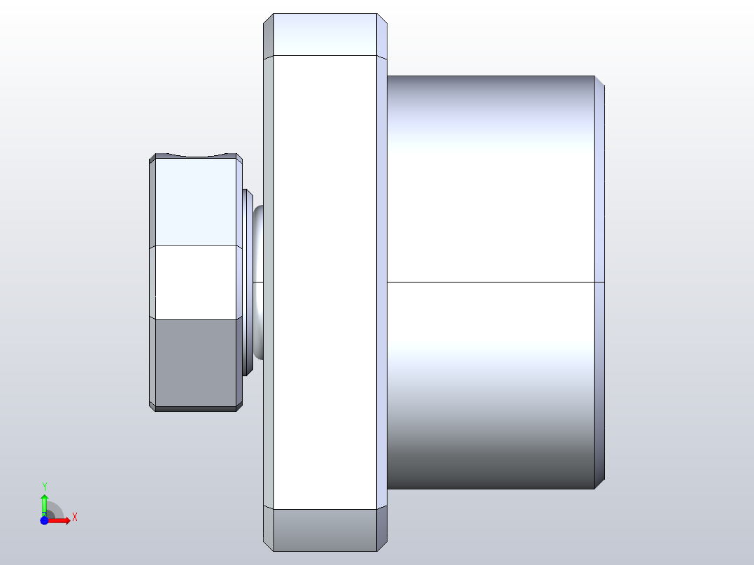 FK05滚珠花健、支撑座、滚珠丝杠、交叉导轨、直线模组.IGS前视图