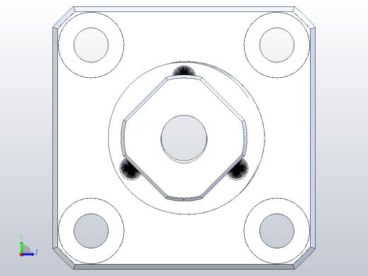 FK05滚珠花健、支撑座、滚珠丝杠、交叉导轨、直线模组.IGS左视缩略图