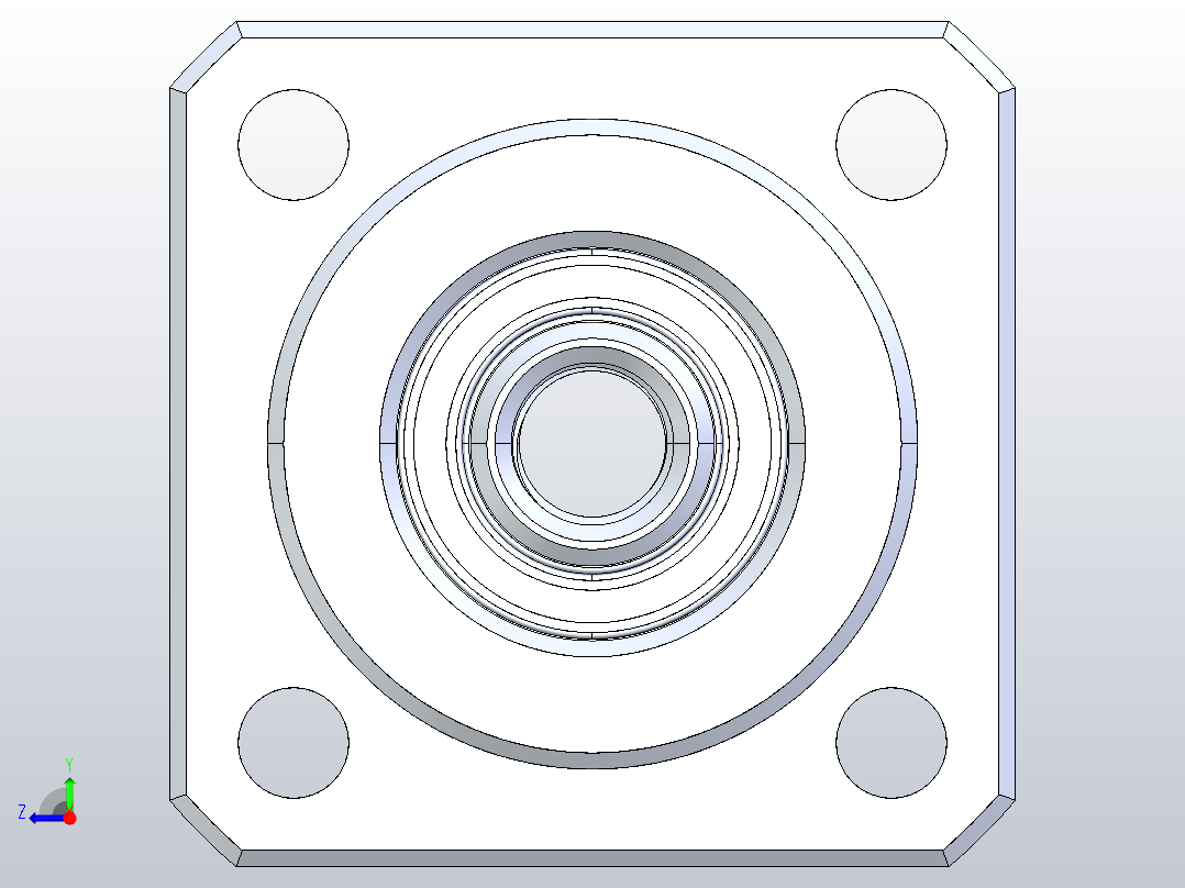 FK05滚珠花健、支撑座、滚珠丝杠、交叉导轨、直线模组.IGS右视图